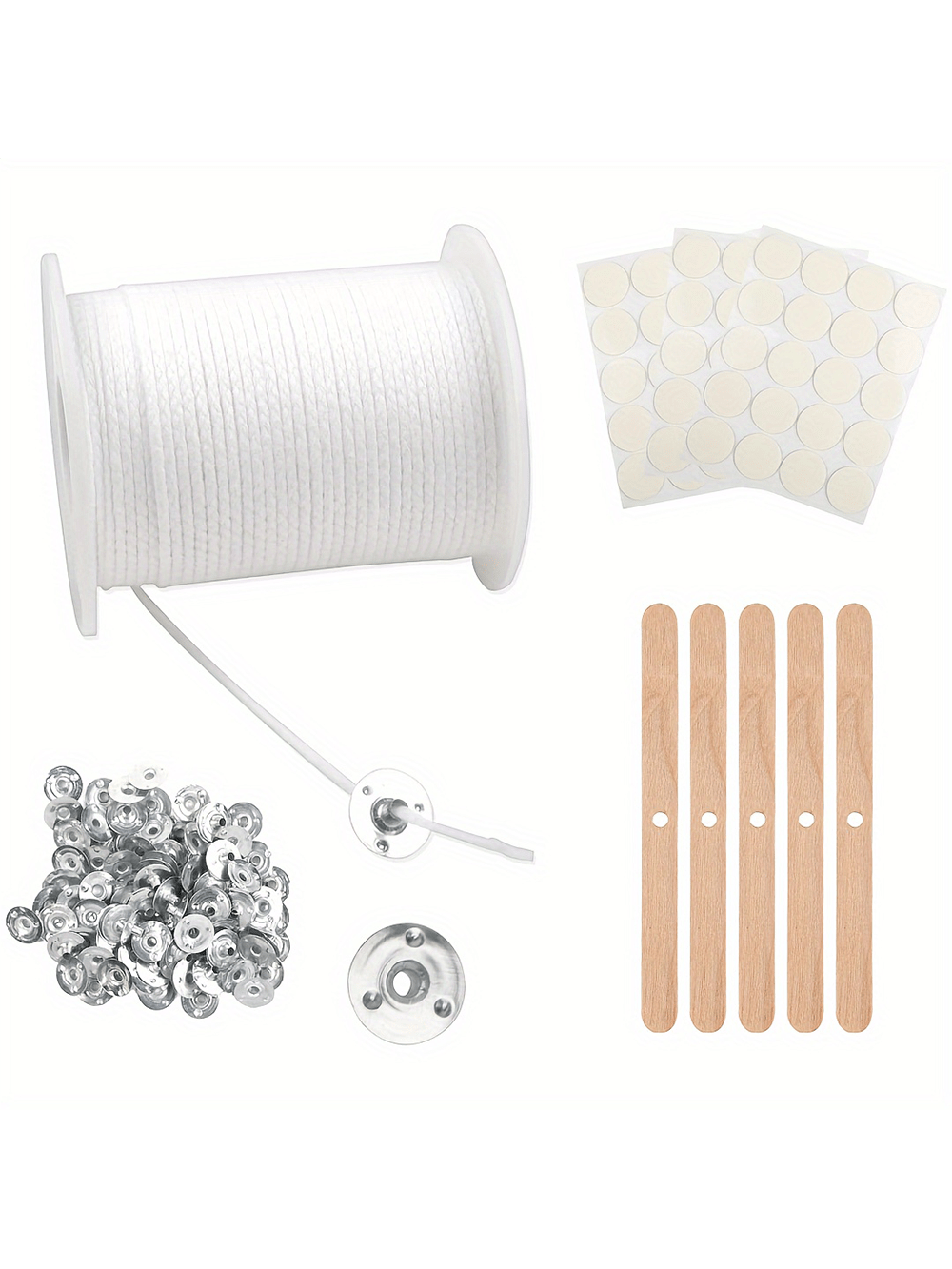 200 ft Mum Fitili - 100 Metal  - Candle Making Instructions incelemesi ve fiyatı